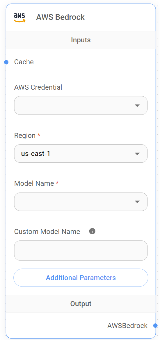 <p>AWS Bedrock Node</p>